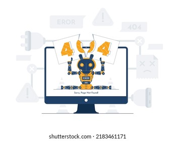 404 página de error no encontrada ilustración de concepto