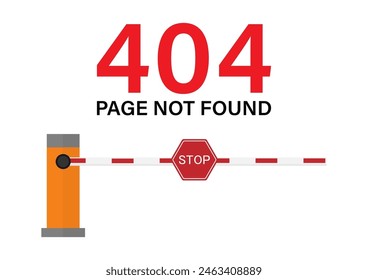 404 Error Page Not Found. Vector Illustration. 