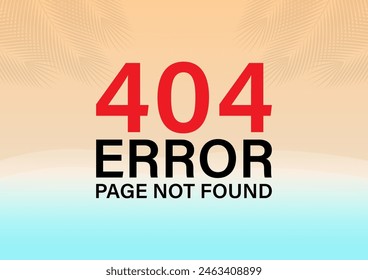 404 Error Page Not Found. Vector Illustration. 