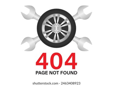404 Error Page Not Found. Vector Illustration. 