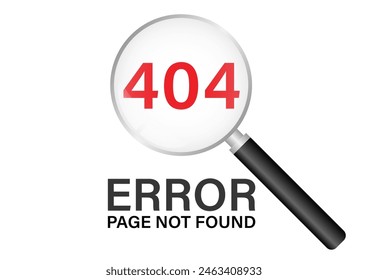 404 Error Page Not Found. Vector Illustration. 