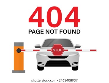 404 Error Page Not Found. Vector Illustration. 
