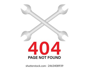 404 Error Page Not Found. Vector Illustration. 