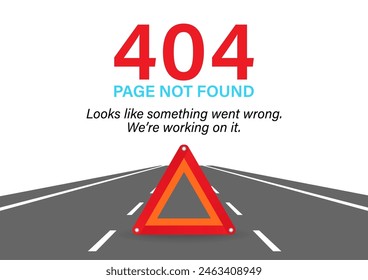 404 Error Page Not Found. Vector Illustration. 