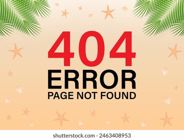 404 Error Page Not Found. Vector Illustration. 