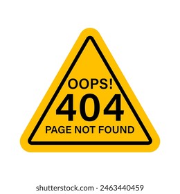 404 Error Page Not Found. Vector Illustration. 