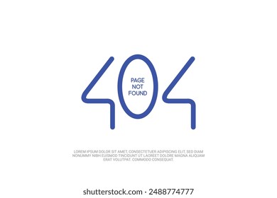 404, 404 página de error no encontrada Anuncio, No se pudo conectar, error diseño de la página de destino, Para Sitio web. Web Plantilla.