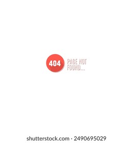 404 error. Page not found glyph art. Isolated on white background.not found, no result image concept illustration flat design vector. modern graphic element for landing page, empty state ui
