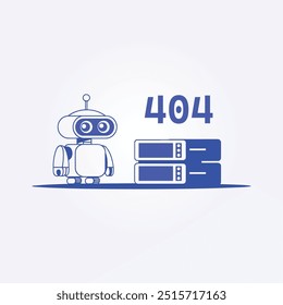 404 error, page not found. vector illustration