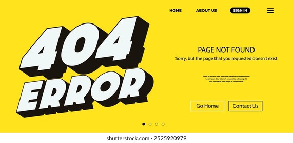 404 error page not found web site template