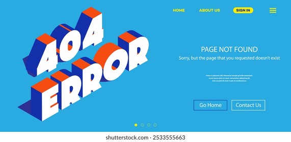 404 error page not found web site template