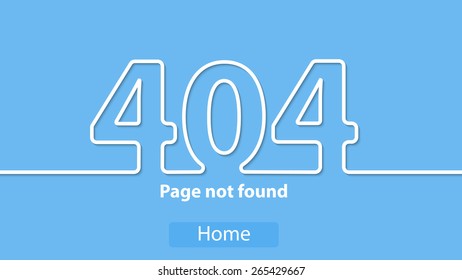 404 Error Page not found web design element