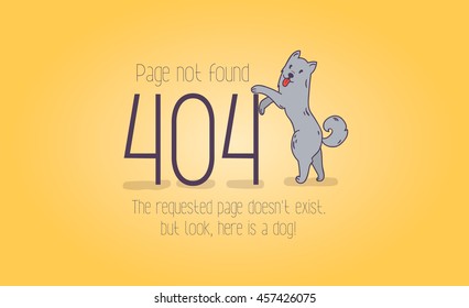 404 error page not found cartoon design