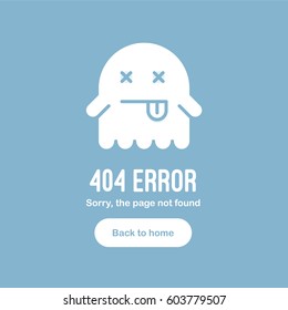 404 Error the page not found with dead ghost