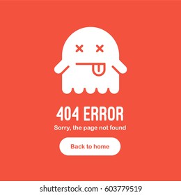 404 Error the page not found with dead ghost