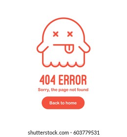 404 Error the page not found with dead ghost