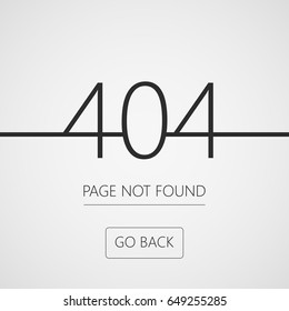 404 error. Page not found. Vector illustration.
