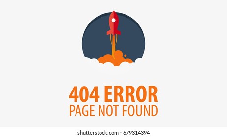 404 Error. Page not found. UI UX template for website. Vector illustration