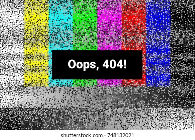404 error page not found. retro concept. vector illustration