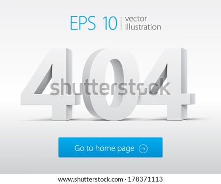 404 error. Page not found. Vector illustration.