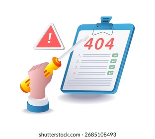 conceito de ilustração vetorial de reparo de página de erro 404