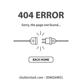 404 error page template icon for website