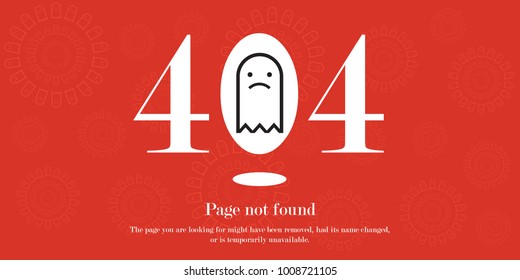 404 error page template for website. 404 alert flat design