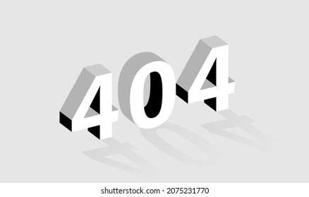 404 error page template for website. Oops page not found. Banner design with different geometric element. Modern vector illustration.
