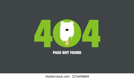 404 error page, vector