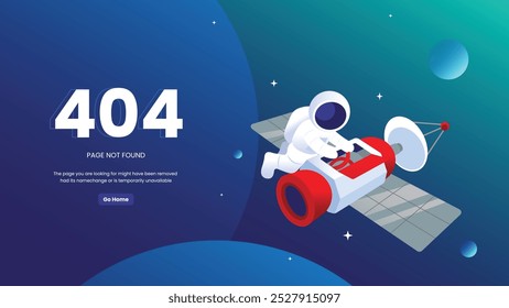 Astronauta Ilustración 404 Página no encontrada