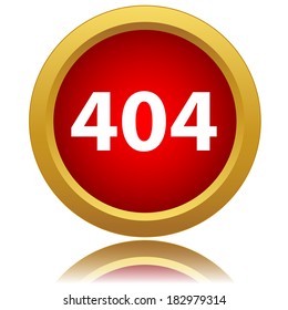 404 error sign on a white background. Vector illustration