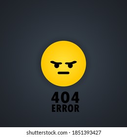 404 error sign. Page not found symbol. Vector EPS 10. Isolated on background