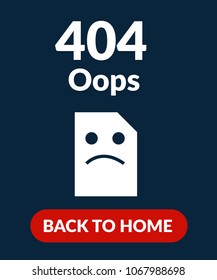404 error site vector illustration