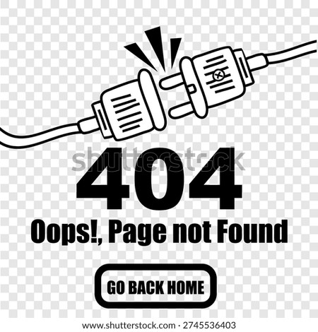 404 error, sorry the page not found