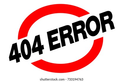 404 error sticker. Authentic design graphic stamp.