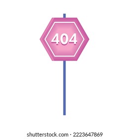 404 error en el icono de señal de tráfico