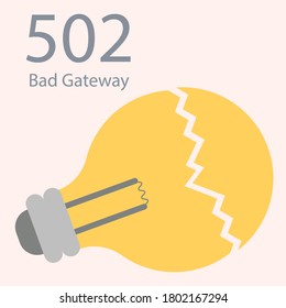 404 error vector flat color icon 