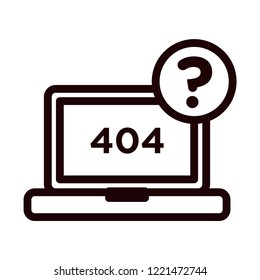 404 error vector icon