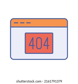 404 error Vector icon which is suitable for commercial work and easily modify or edit it

