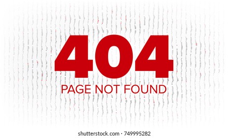 404 Error Vector. Error 404 Page Not Found Creative Template. Problem Disconnect Concept Illustration.