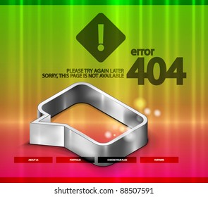 404 error vector web page