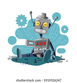 404 error warning message concept