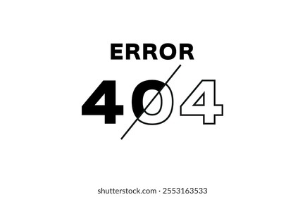 404 error web site vector icon. Page not found vector eps