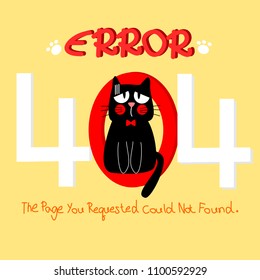 404 error web template with kitten background