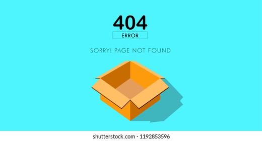 404 error website not found graphic design. Vector illustration