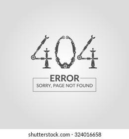 404 error.Page not found. Icons and illustrations for design, website, infographic, poster, advertising.