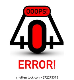 404 file error typographic illustration