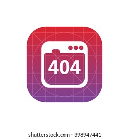 404 not found error icon. vector eps10 icon