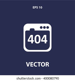404 not found error icon. vector eps10 icon
