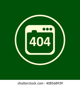 404 not found error icon. vector eps10 icon

